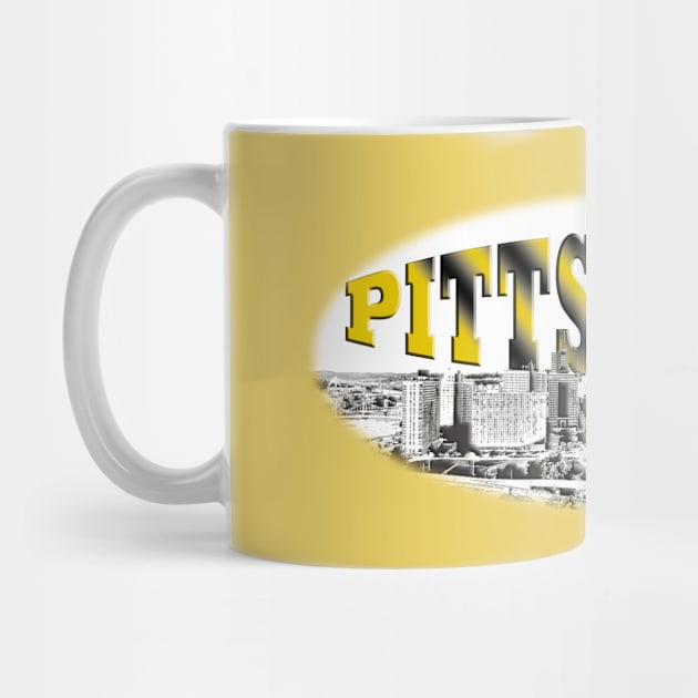 Pittsburgh in Black and Gold by ToochArt